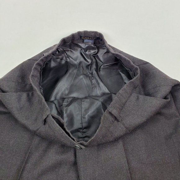 Pendleton Womens Virgin Wool Pants Flat Front Straight Leg Black Size 10 30x30 - Picture 5 of 7